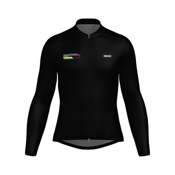 Campera De Invierno SANTINI Unisex UCI Rainbow Official Black