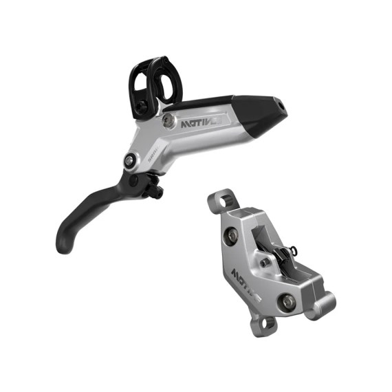 Conjunto de caliper y manija MTB SRAM Motive Ultimate Stealth 4-Piston Del/Izq 950mm A1